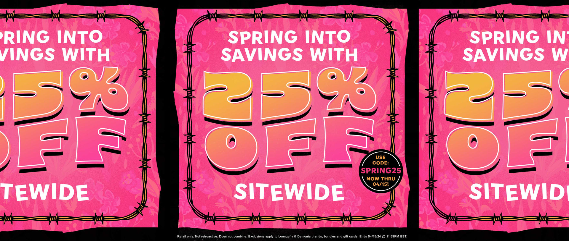Use code SPRING25 for 25% Off Sitewide!