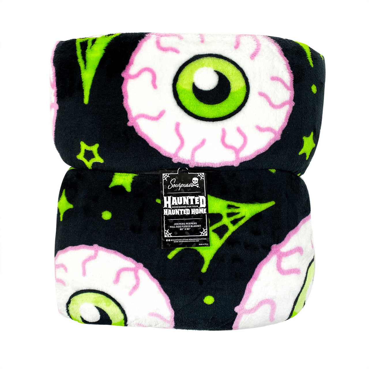SOURPUSS JEEPERS PEEPERS FULL SIZE BLANKET