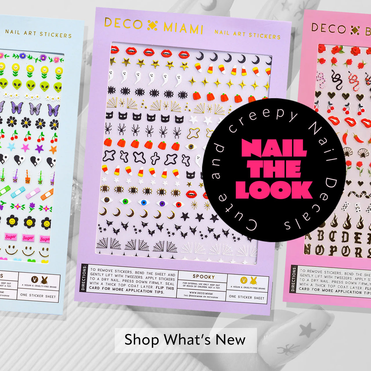 Shop What's New For Cute and Spooky Nail Decals