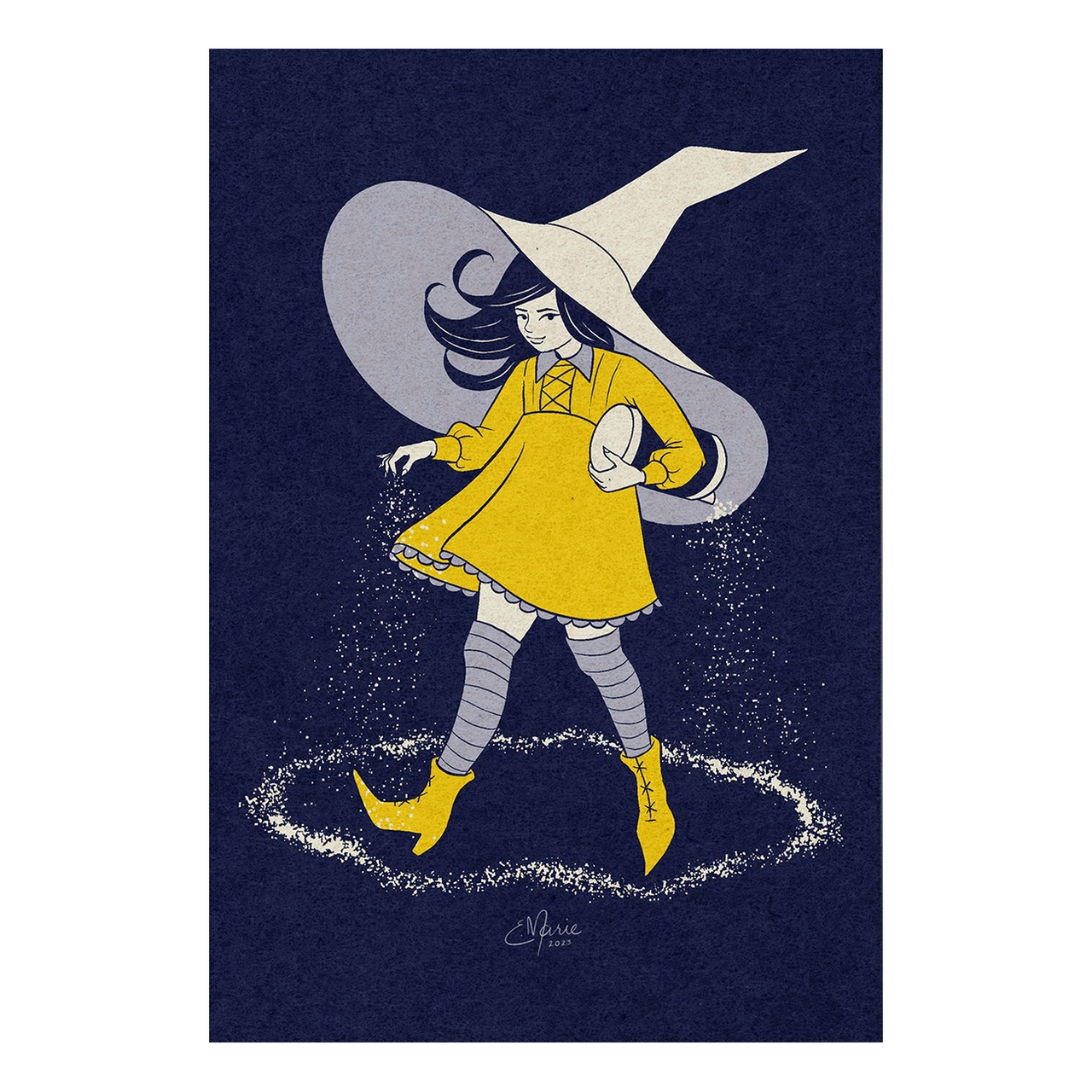 SALTY WITCH BLANK GREETING CARD