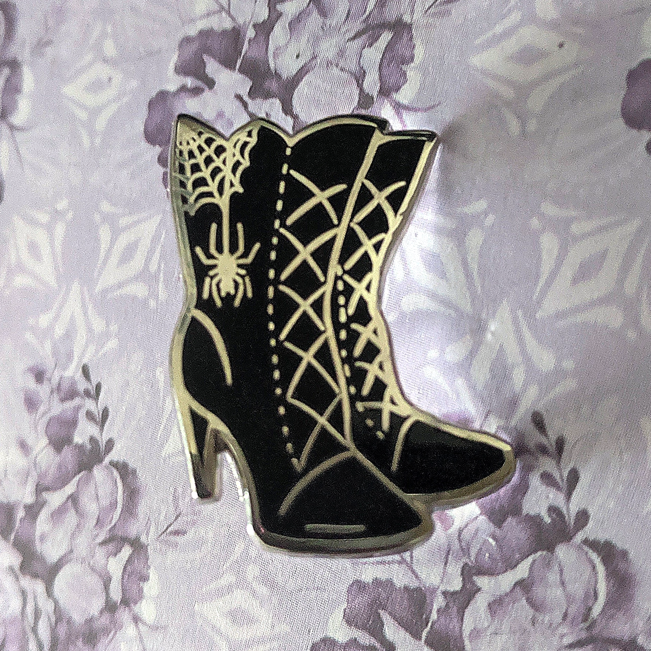 THE PICKETY WITCH BOOTS ENAMEL PIN