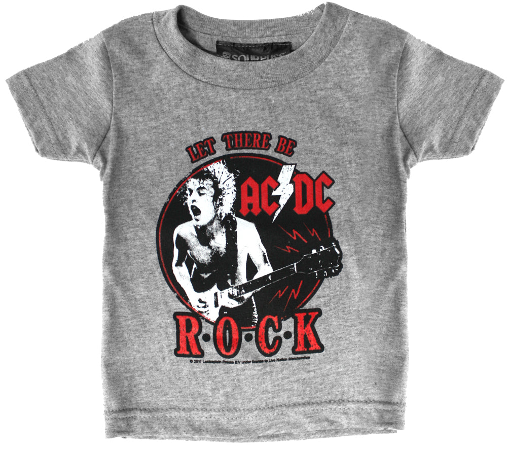 SOURPUSS AC/DC ROCK GRAY KIDS TEE ----retire----