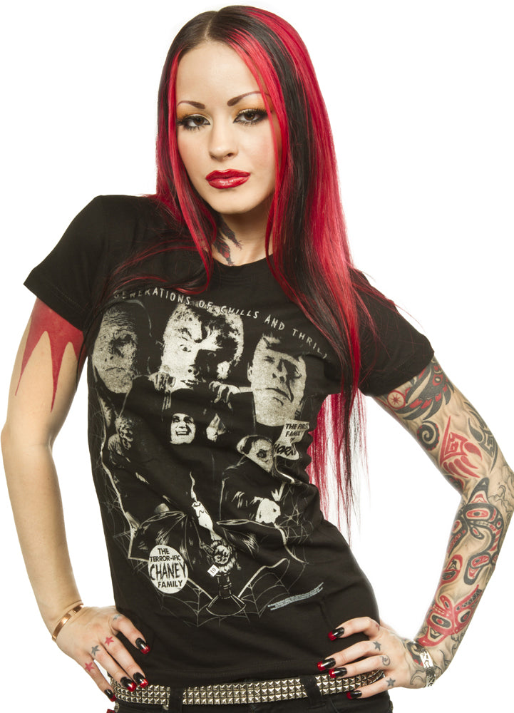LON CHANEY COLLAGE GIRLY TEE -----retire-----