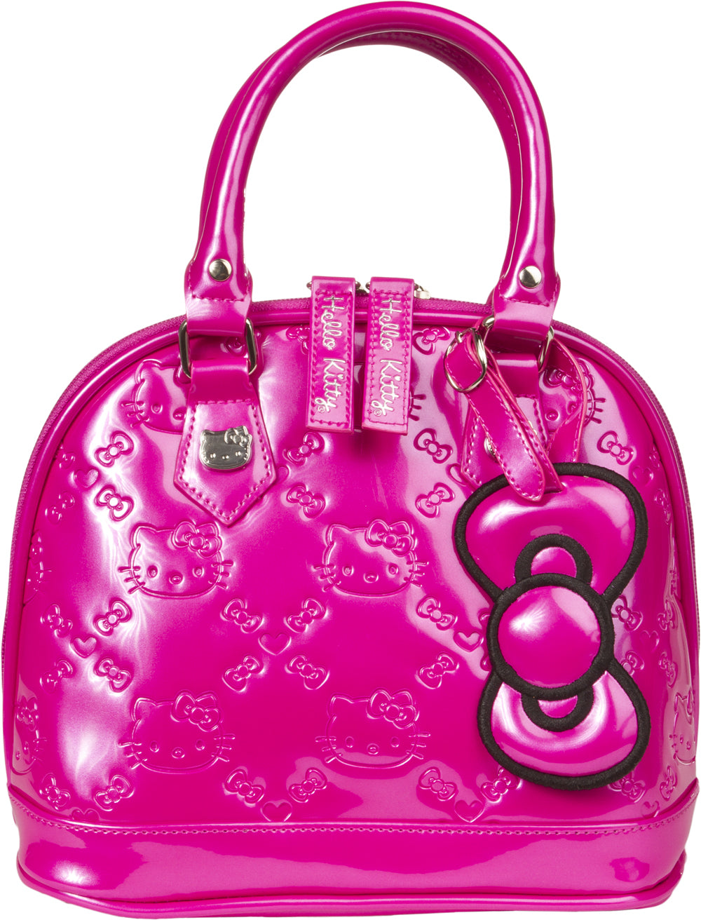 Loungefly Hello Kitty Purse Tote Hot Pink Embossed Faux 
