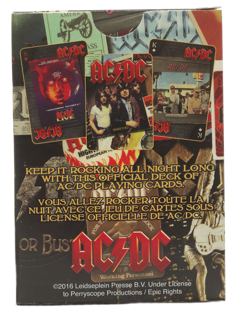 AC/DC PLAYING CARDS