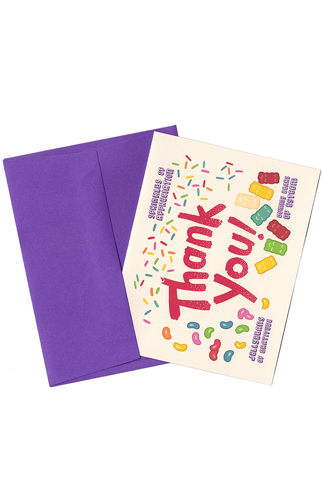 CANDY THANK YOU GREETING CARD