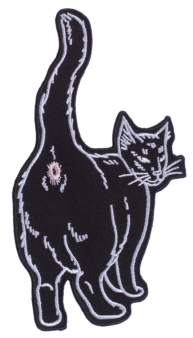 CAT COVEN CAT BUTT EMBROIDERED PATCH