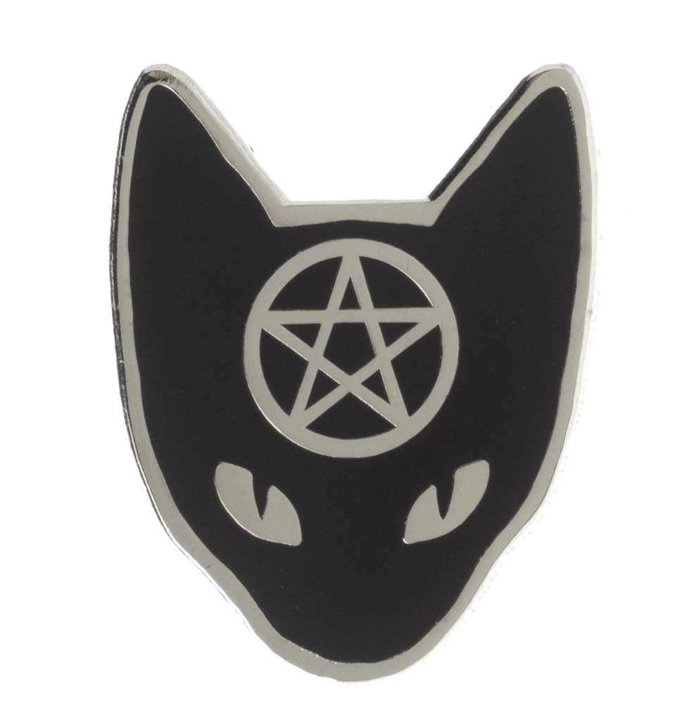 CAT COVEN CAT SILVER PIN