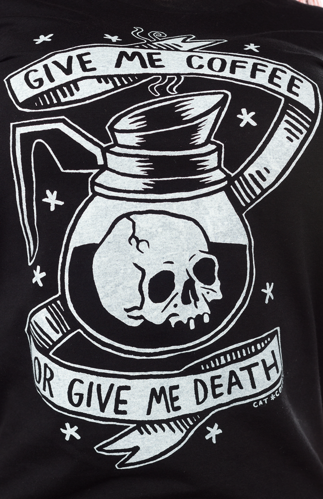 CAT COVEN COFFEE OR DEATH TEE