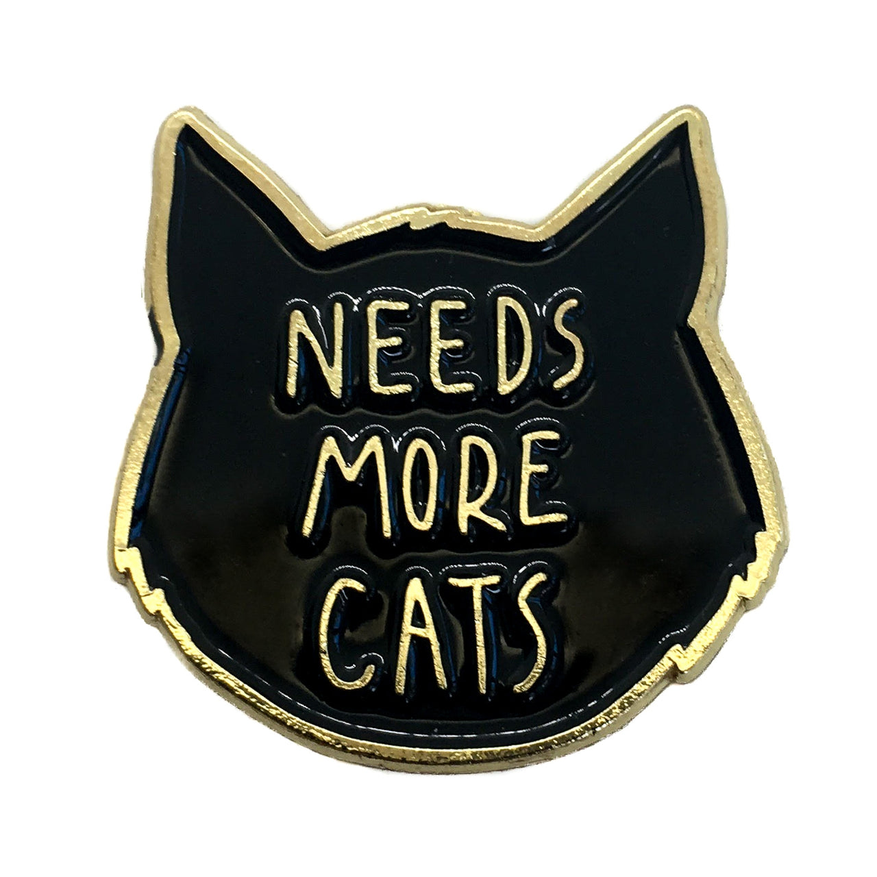 ECTOGASM NEEDS MORE CATS ENAMEL PIN