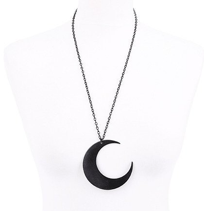 RESTYLE BLACK MOON NECKLACE