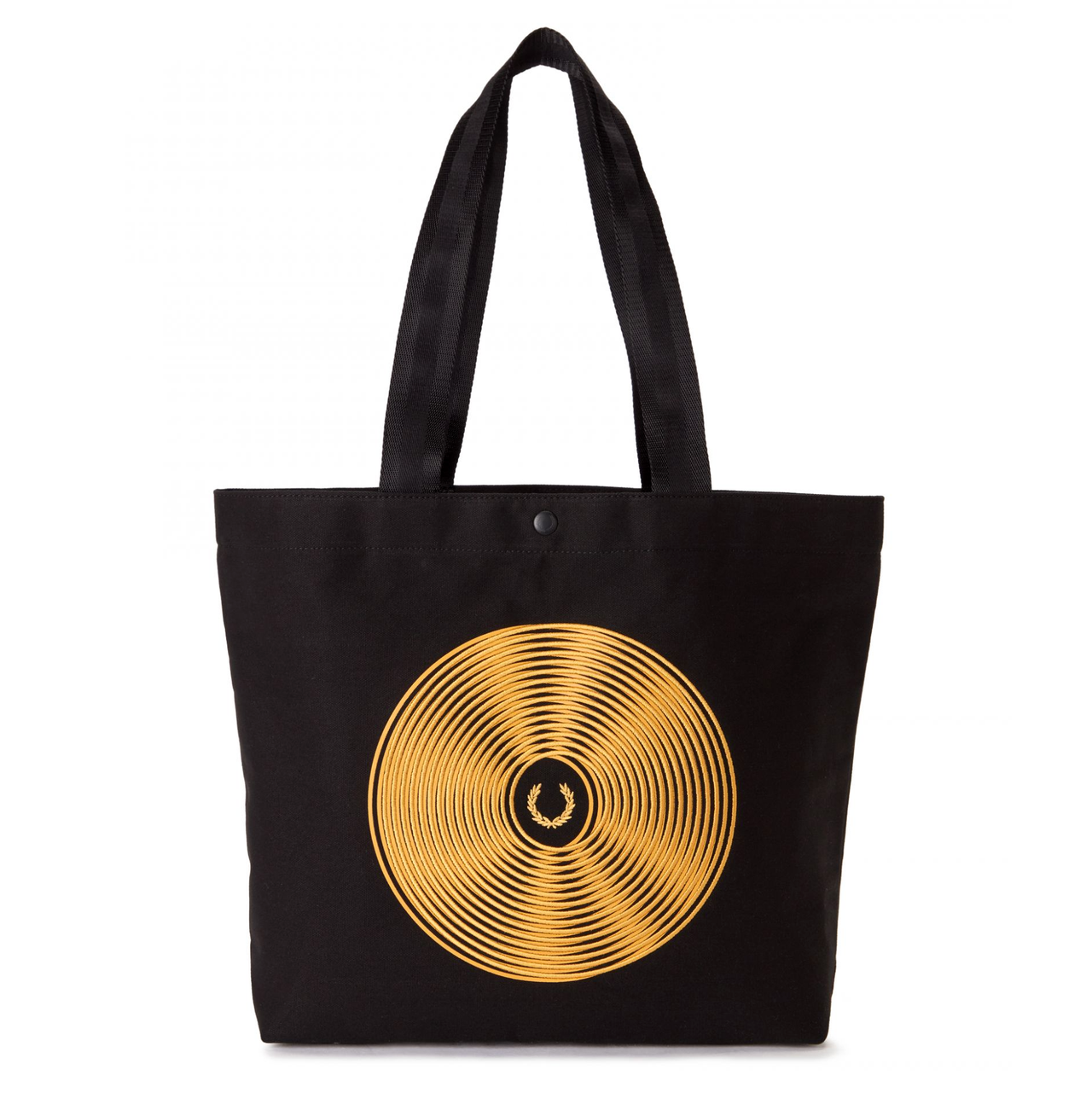 FRED PERRY DISC GRAPHIC TOTE BAG