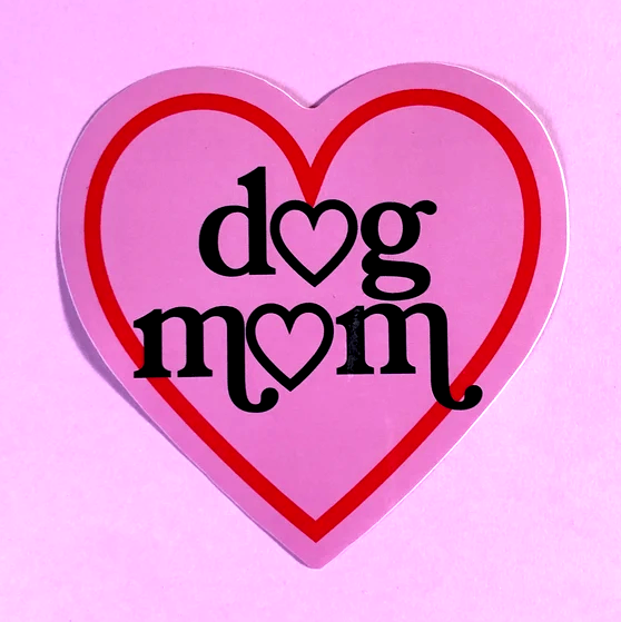 A SHOP OF THINGS DOG MOM STICKER
