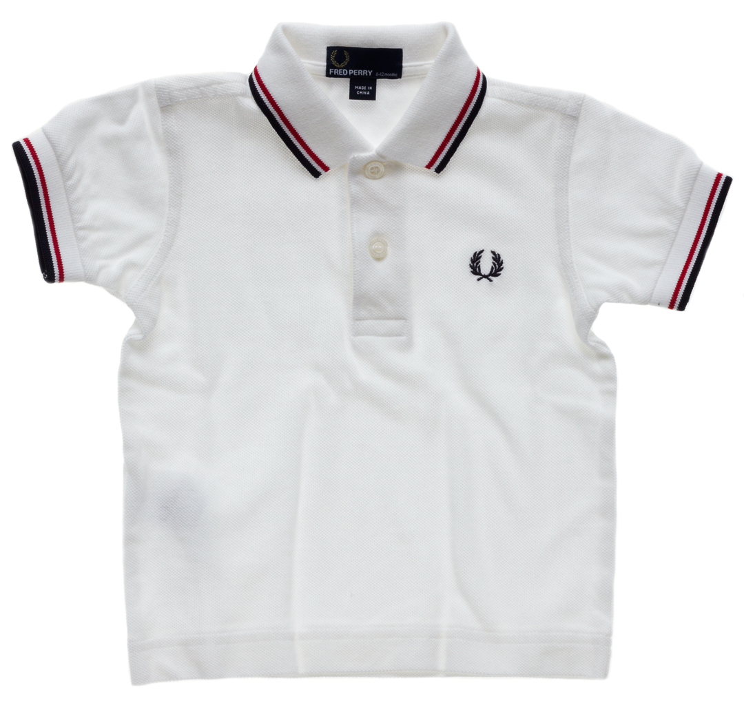 Monograph forværres Ombord FRED PERRY MY FIRST WHT/RED/NVY 6-12M