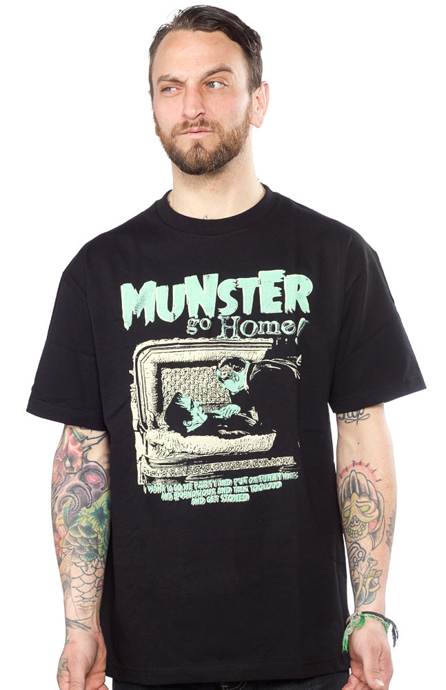 MUNSTERS GO HOME HERMAN COFFIN T SHIRT