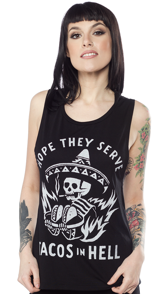PYKNIC TACOS IN HELL MUSCLE TANK TOP