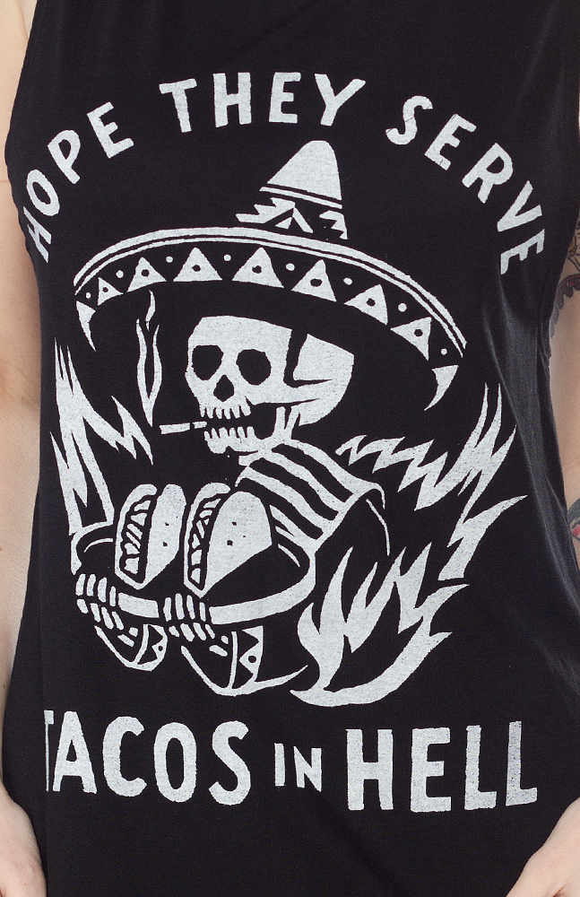 PYKNIC TACOS IN HELL MUSCLE TANK TOP