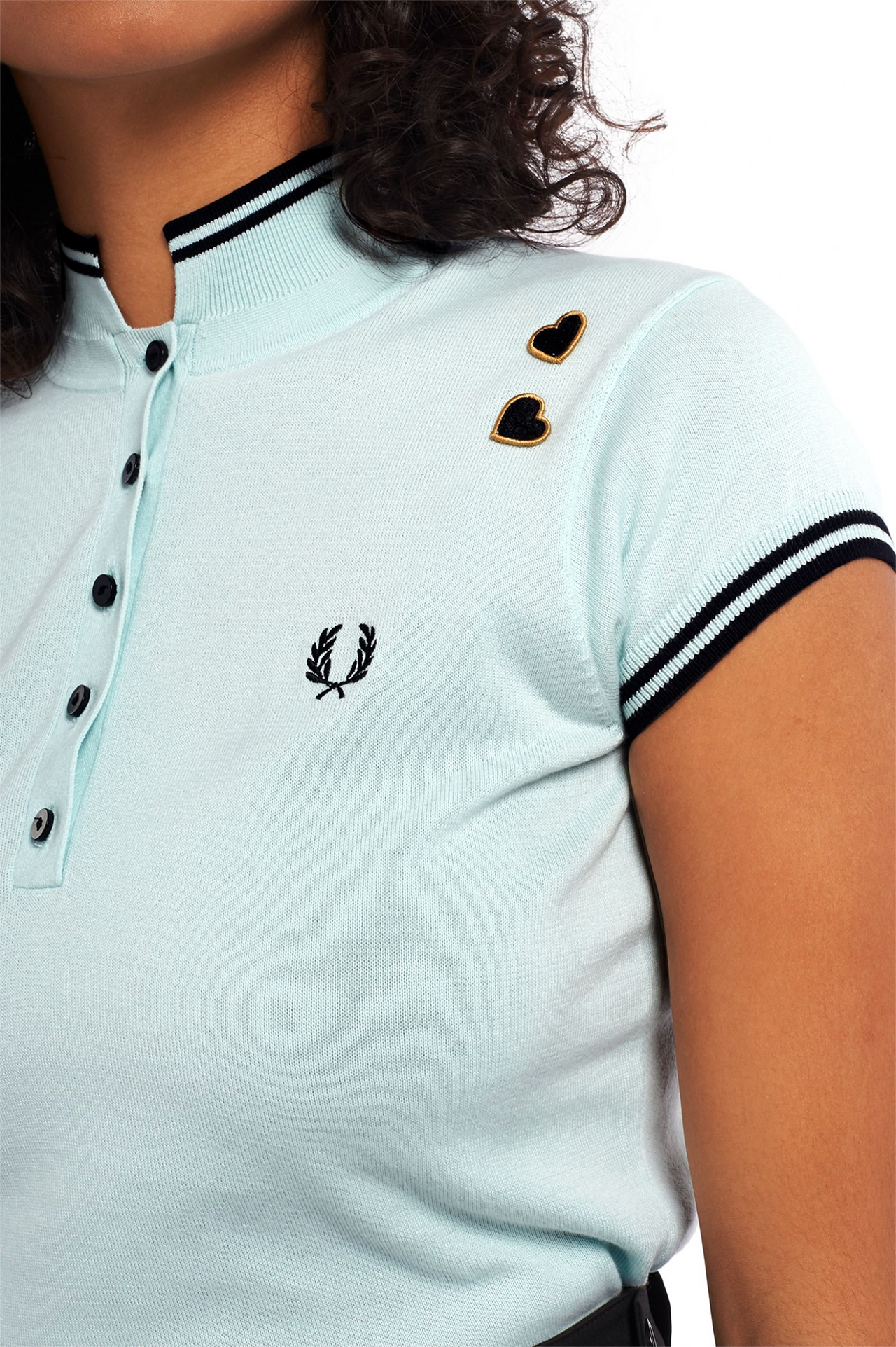 FRED PERRY AMY WINEHOUSE KNITTED SHIRT STARLIGHT