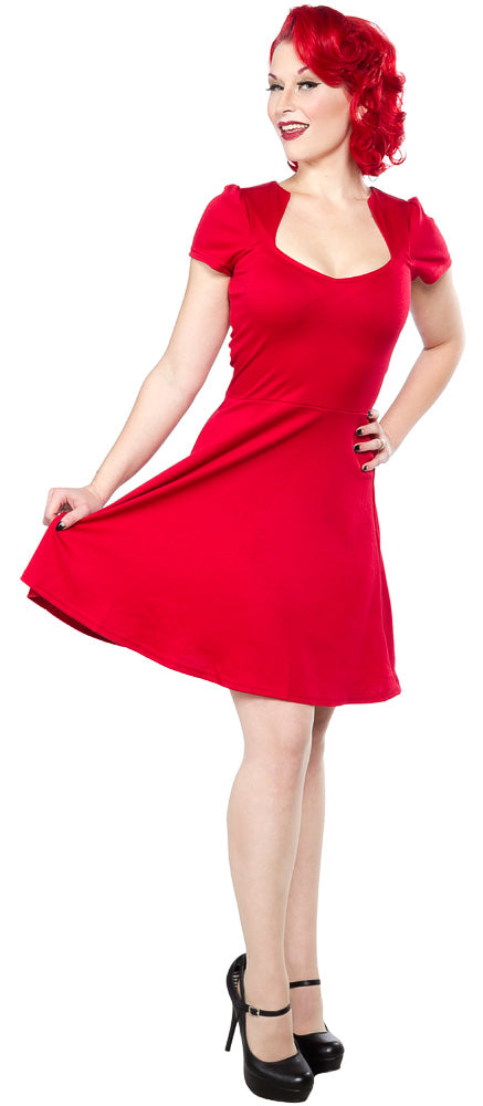 STEADY ALL ANGLES DRESS RED