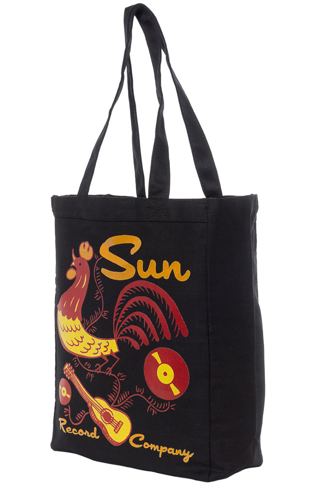 STEADY SUN RECORDS ROOSTER DOODLE TOTE BAG
