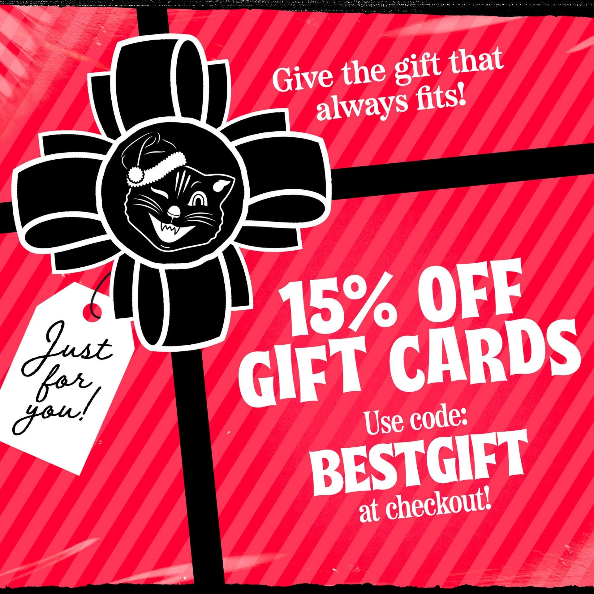 15% Off Gift Cards with Code BESTGIFT Now Thru 12/24!