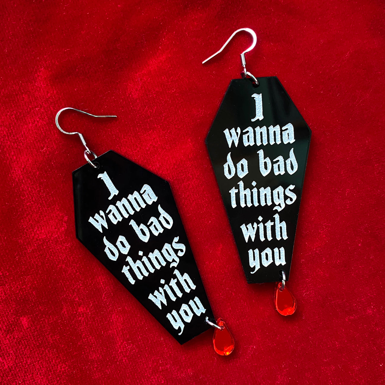 MALA BAD THINGS WITH YOU COFFIN EARRINGS