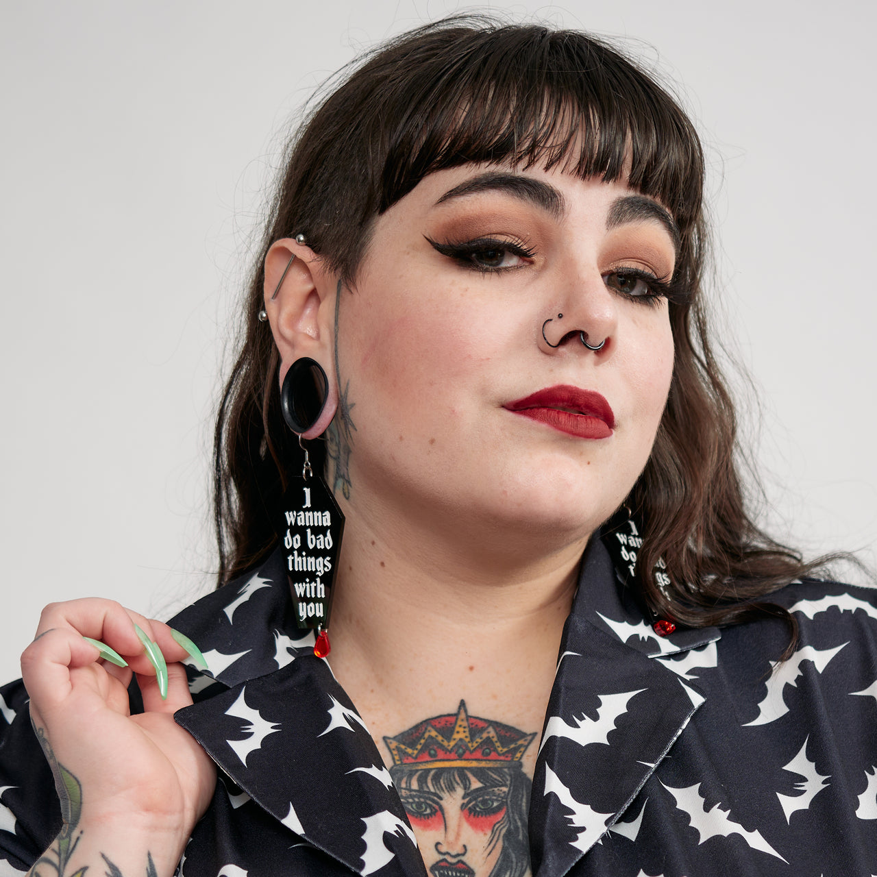 MALA BAD THINGS WITH YOU COFFIN EARRINGS