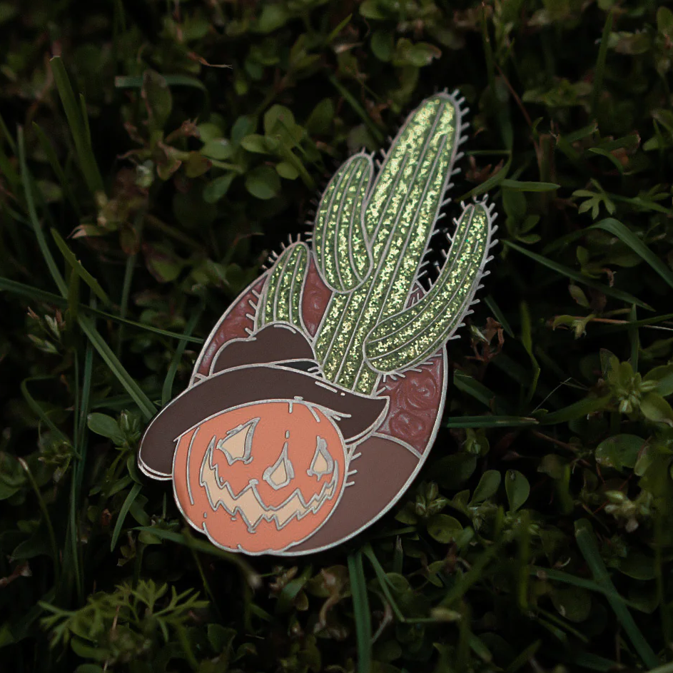 LIVELY GHOSTS DEAD OR ALIVE ENAMEL PIN