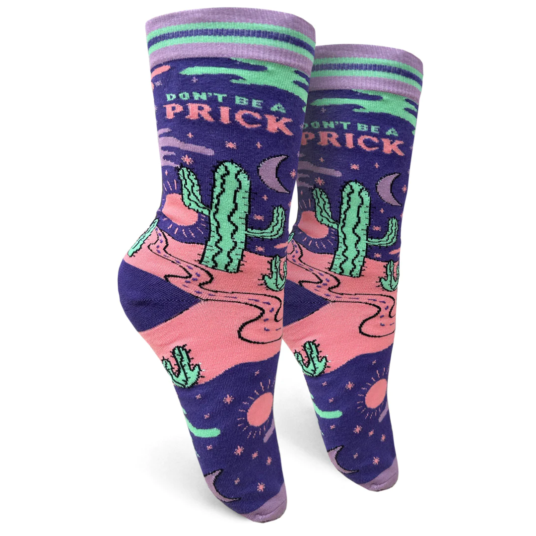 GROOVY THINGS CO DON'T BE A PRICK CREW SOCKS