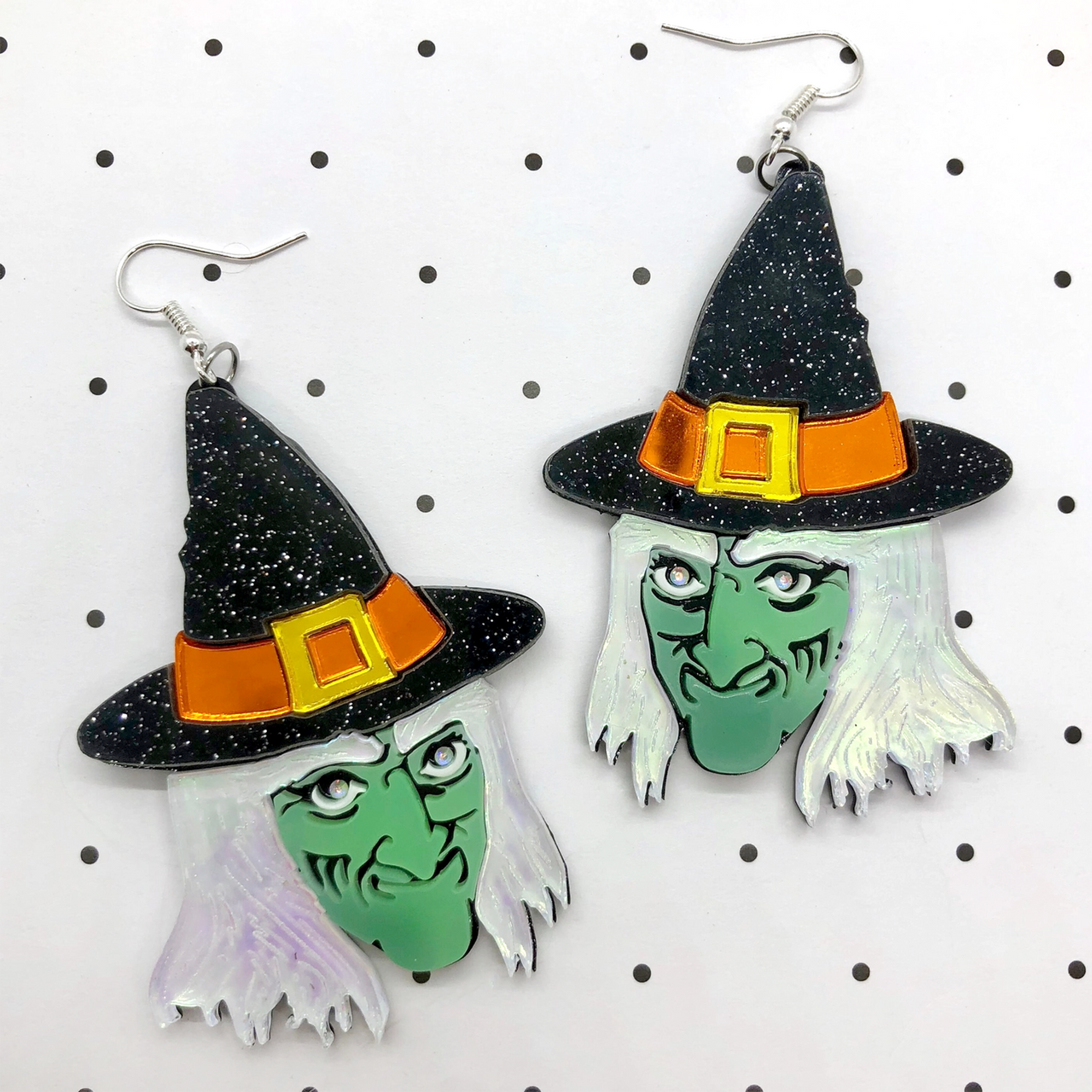 I'M YOUR PRESENT HALLOWEEN WITCH EARRINGS