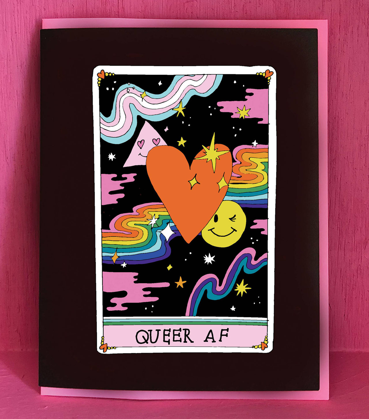 ASH + CHESS QUEER AF TAROT GREETING CARD