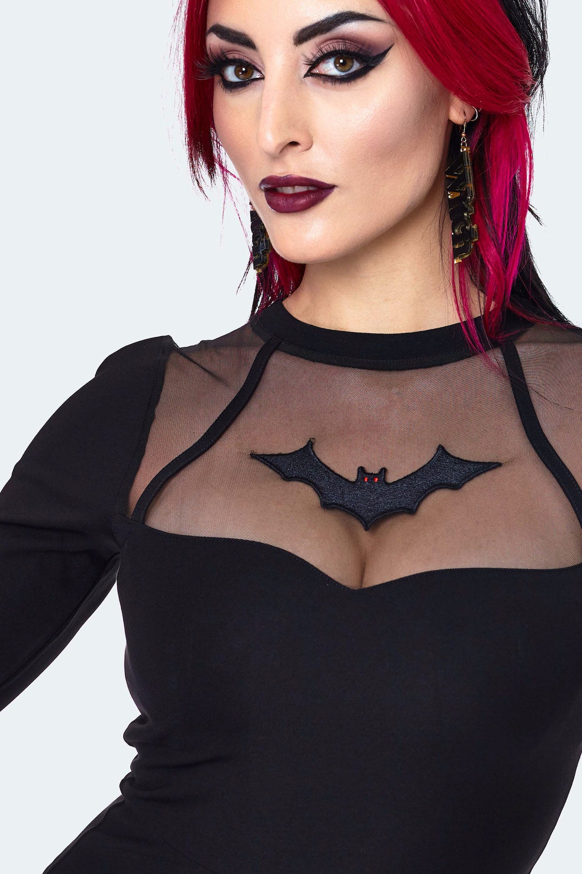 JAWBREAKER WITCHY BAT EMBROIDERED DRESS