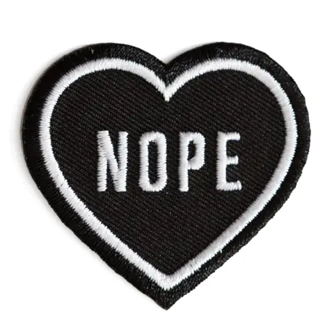THESE ARE THINGS NOPE HEART PATCH