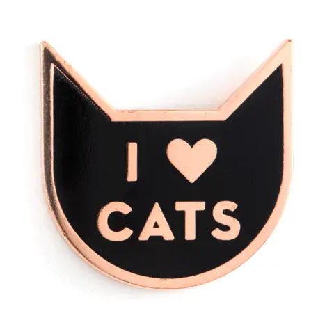 THESE ARE THINGS I HEART CATS ENAMEL PIN