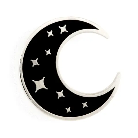 THESE ARE THINGS CRESCENT MOON ENAMEL PIN