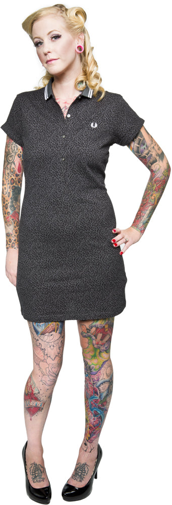FRED PERRY AMY WINEHOUSE POLO DRESS LEOPARD