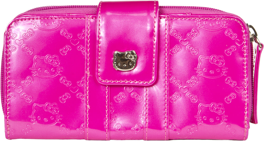 HELLO KITTY EMBOSSED WALLET PINK
