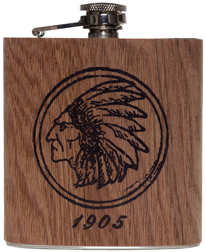 SPITFIRE GIRL 1905 INDIAN CHIEF FLASK