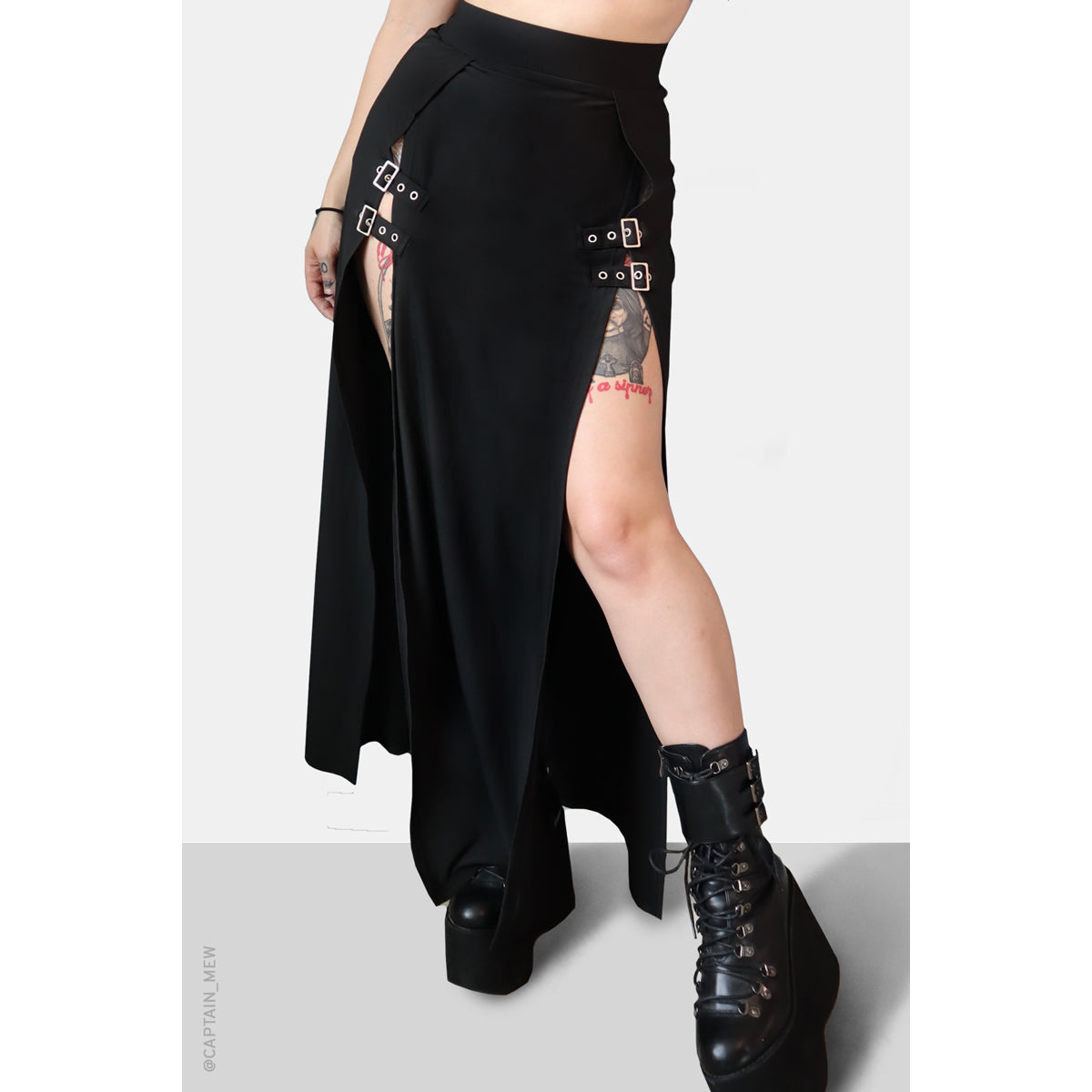 FOREST INK M-LINE BUCKLE SKIRT