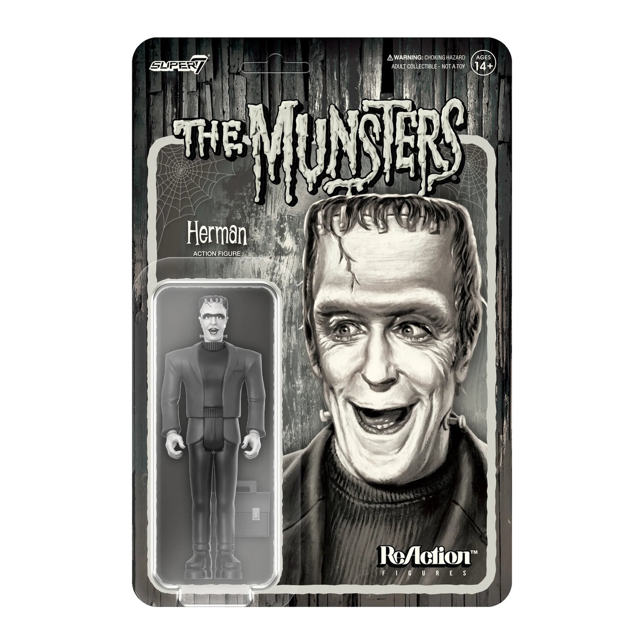 REACTION: THE MUNSTERS HERMAN GRAYSCALE FIGURE