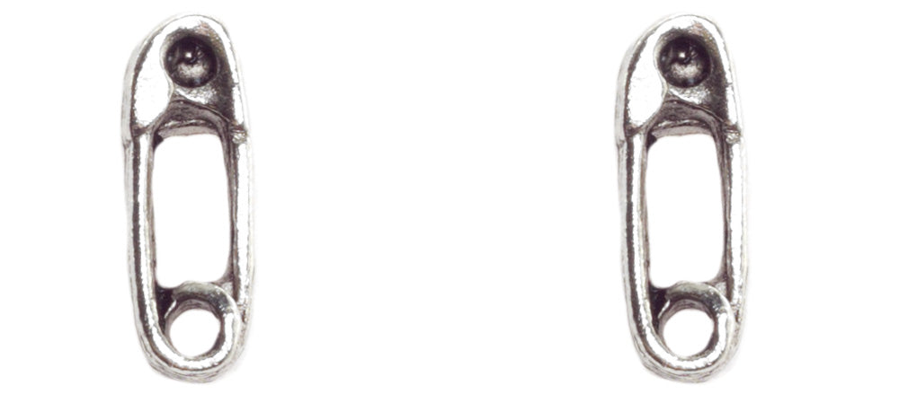 A MANO SAFETY PIN EARRINGS