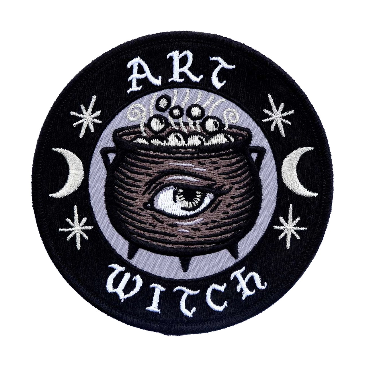 CAT COVEN ART WITCH EMBROIDERED PATCH