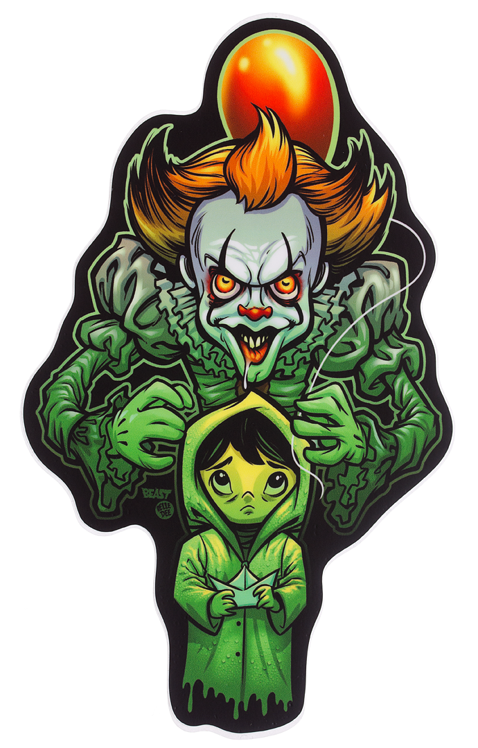 BEASTWRECK YOU'LL FLOAT TOO STICKER