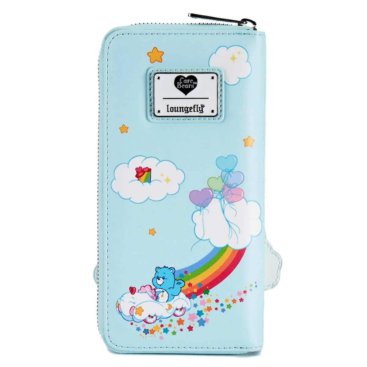 LOUNGEFLY CARE BEARS CARE-A-LOT CASTLE ZIP WALLET