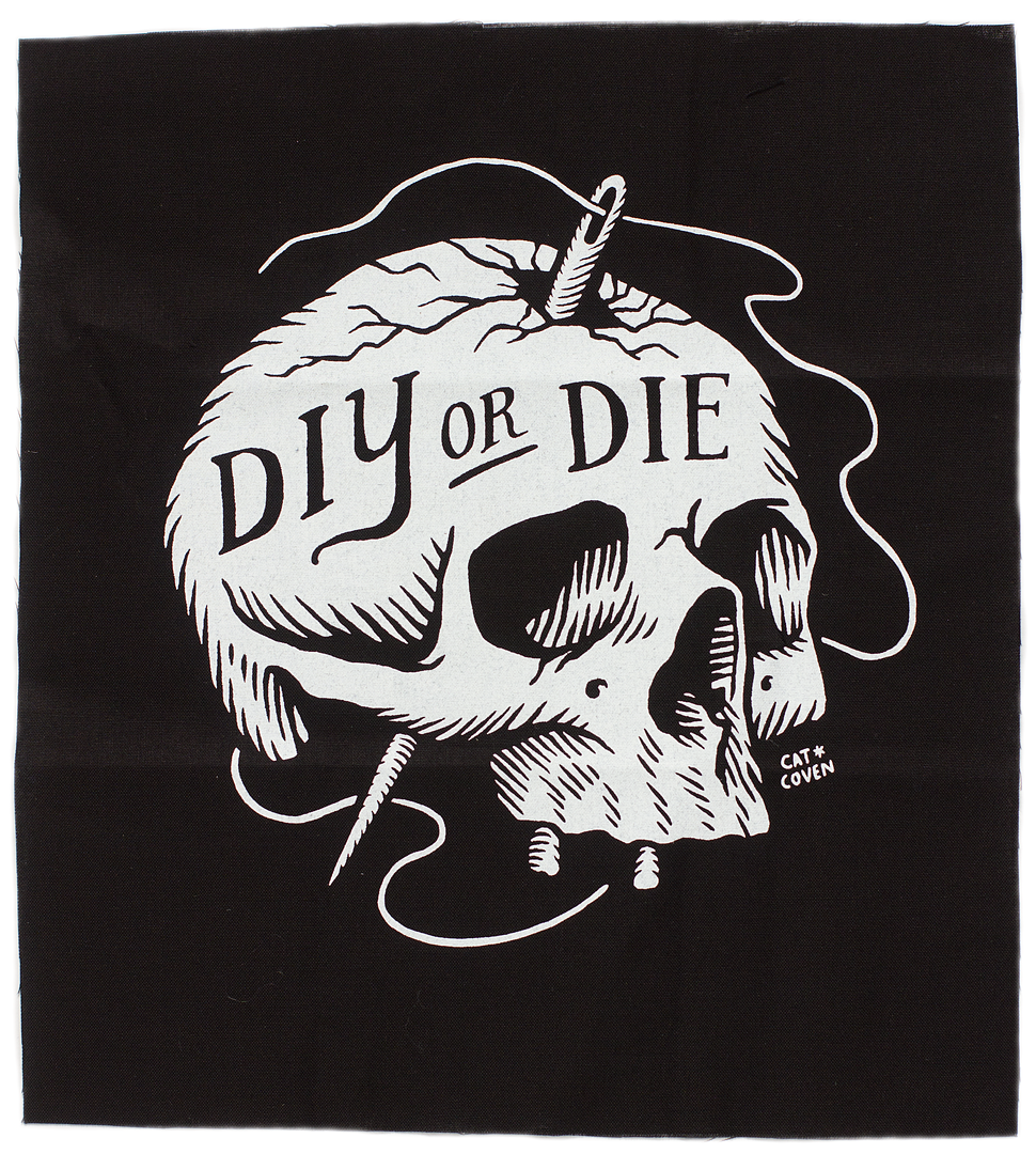 CAT COVEN DIY OR DIE BACK PATCH