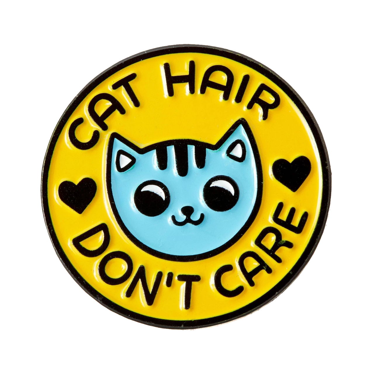PUNKY PINS CAT HAIR DON'T CARE ENAMEL PIN