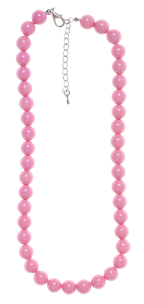 COLLECTIF BEADED NECKLACE PINK