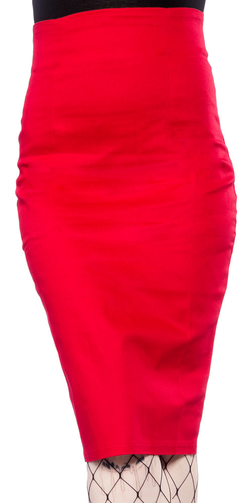 COLLECTIF FIONA SKIRT RED