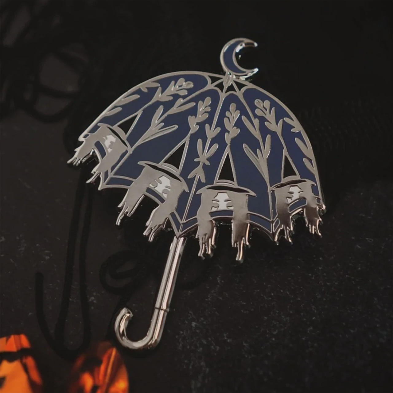 LIVELY GHOSTS COVEN UMBRELLA ENAMEL PIN