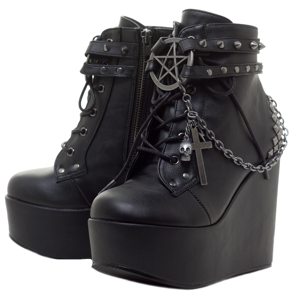 DEMONIA THE CRAFT ANKLE BOOTS